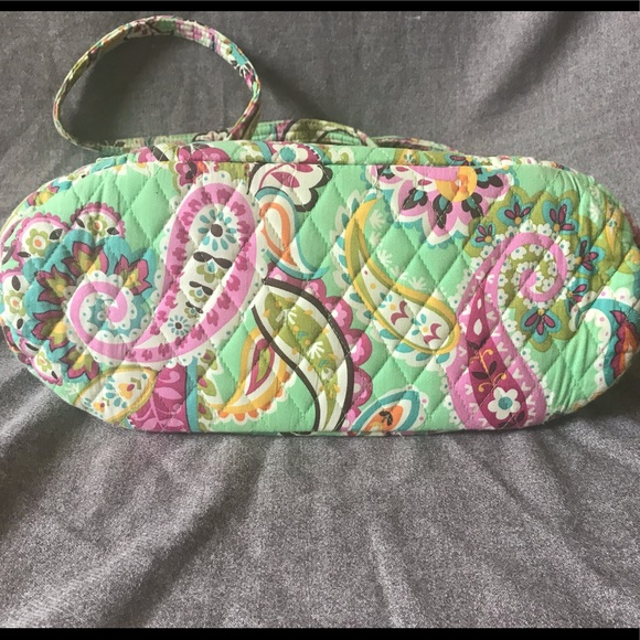 Large Vera Bradley tote in mint green - Picture 3 of 7